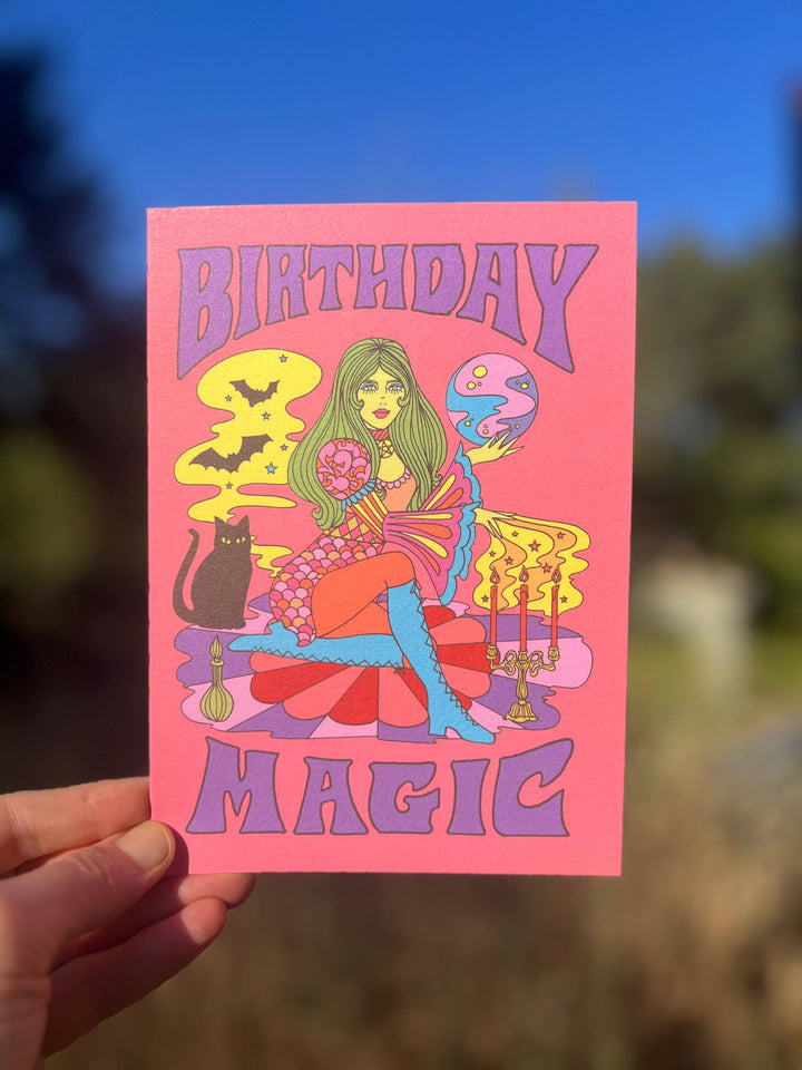Birthday Magic Witch Greeting Card
