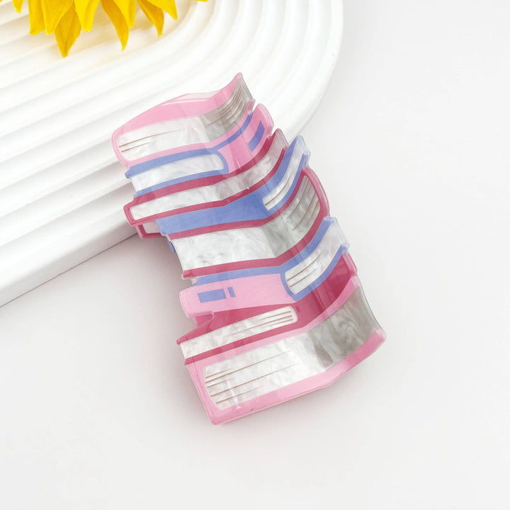 Large Book Stack Hair Claw Clip