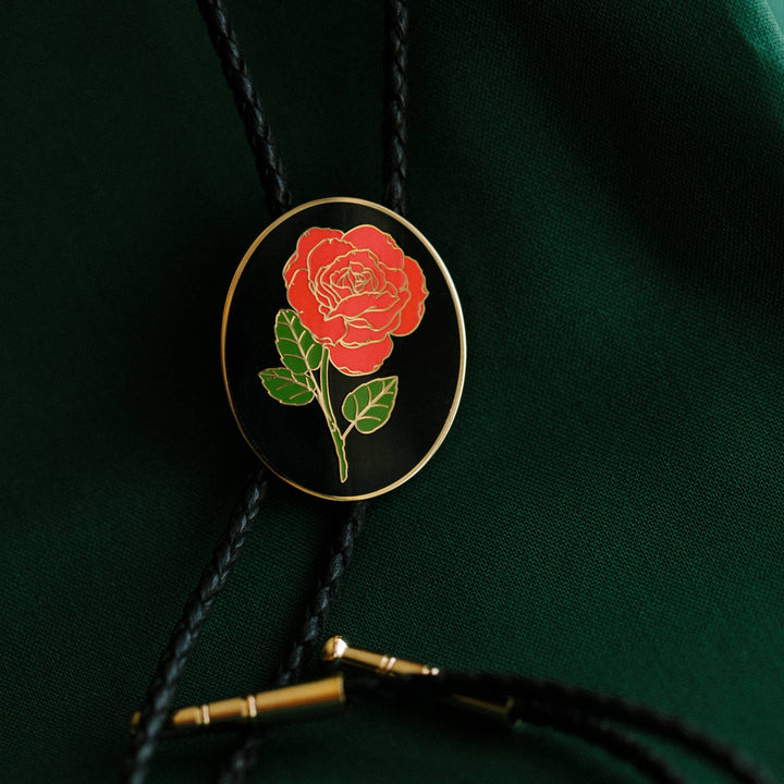 Rose Bolo Tie