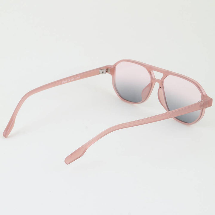 Minimal Straight Aviator Sunglasses
