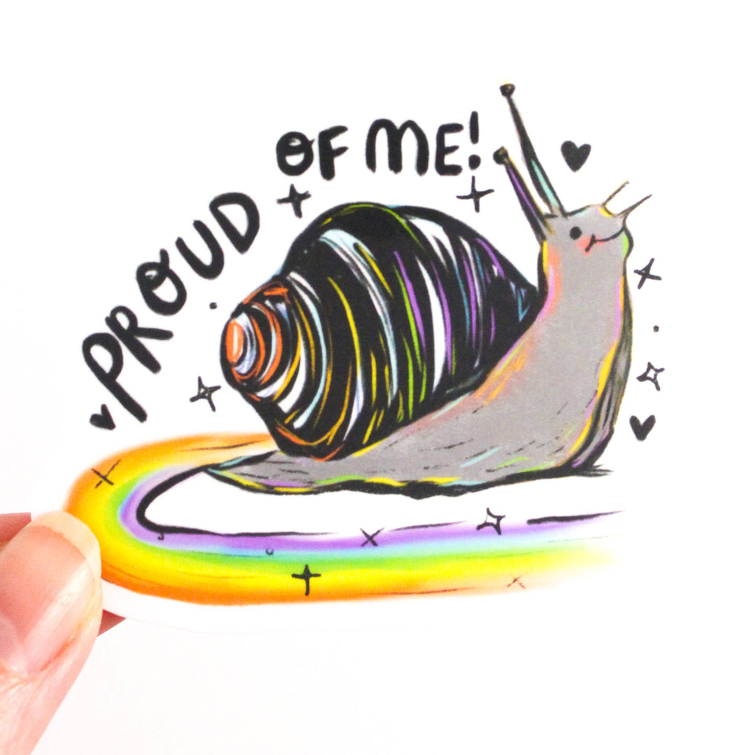 Rainbow Snail Vinyl Sticker