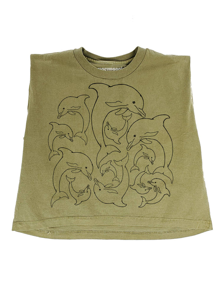 Dolphins Maisie Heavyweight Muscle Tee