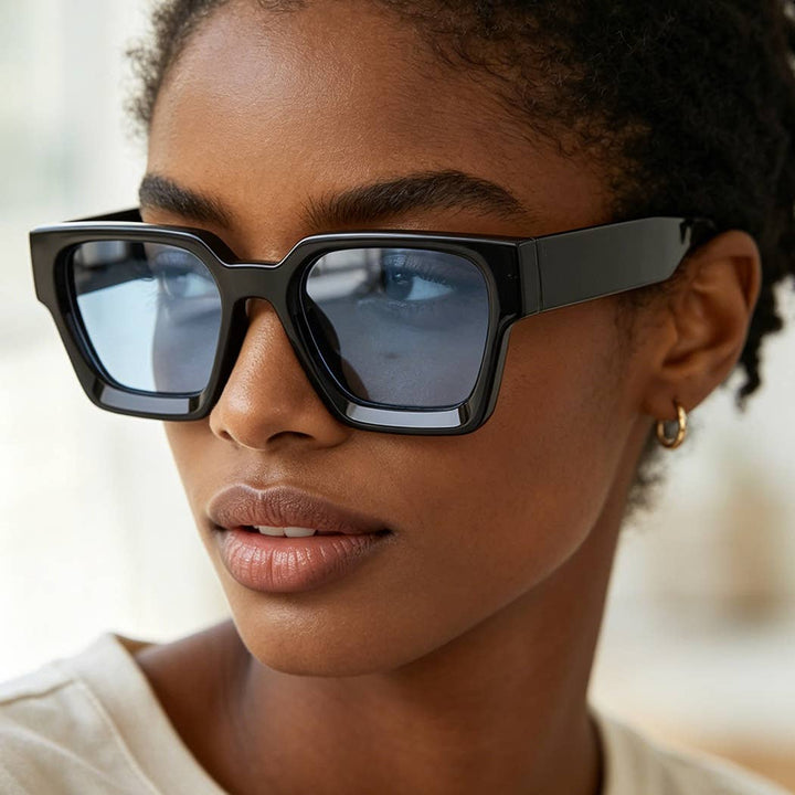 Retro Block Tinted Sunglasses