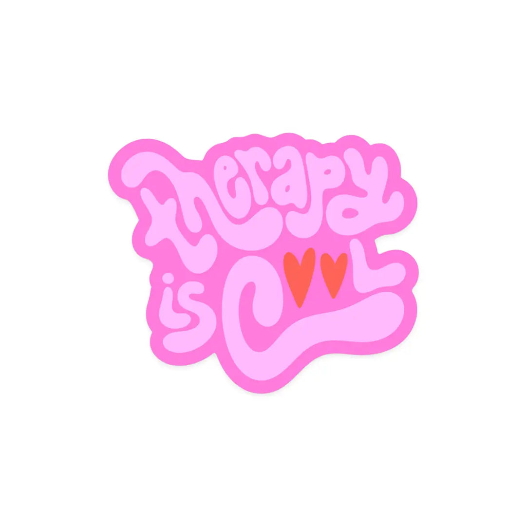 Therapy Is Cool Sticker