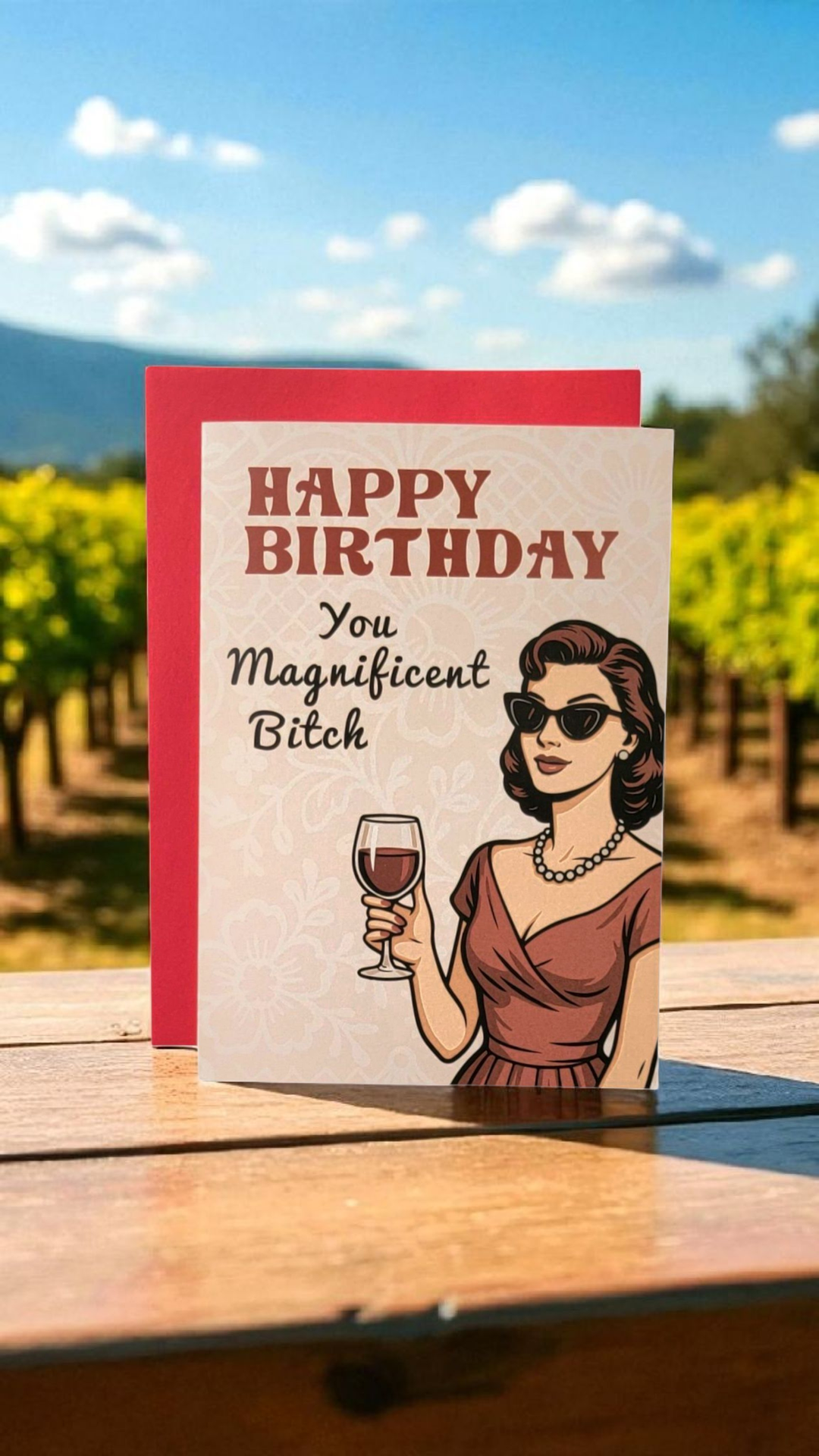 Happy Birthday You Magnificent Bitch Greeting Card