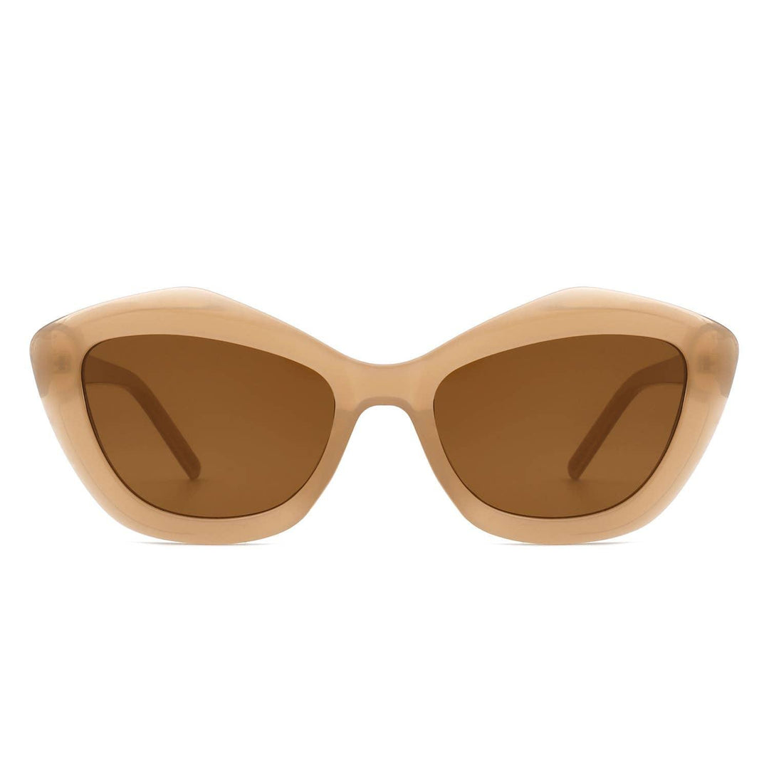 Geometric Retro Irregular Fashion Cat Eye Women Sunglasses - For the love, LV