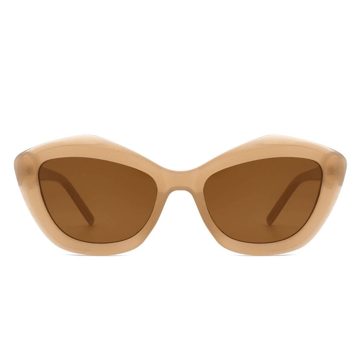 Geometric Retro Irregular Fashion Cat Eye Women Sunglasses - For the love, LV