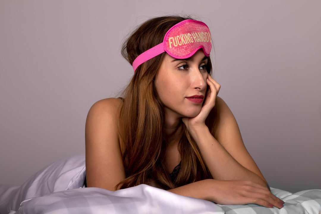 Pink Gel Eye Mask "Fucking Hangover"