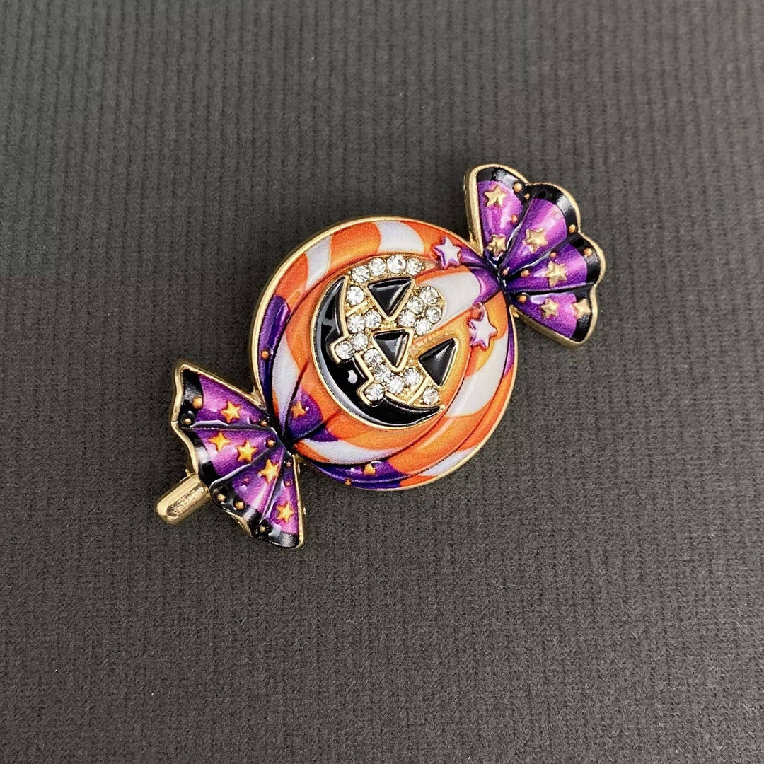 Halloween Pumpkin Candy Brooch