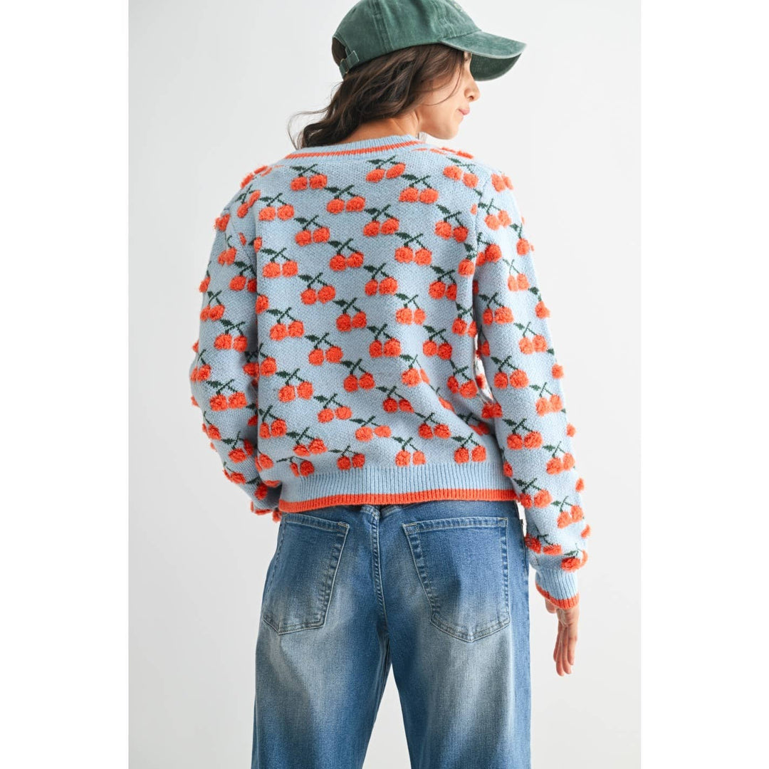Cherry Wool Cardigan
