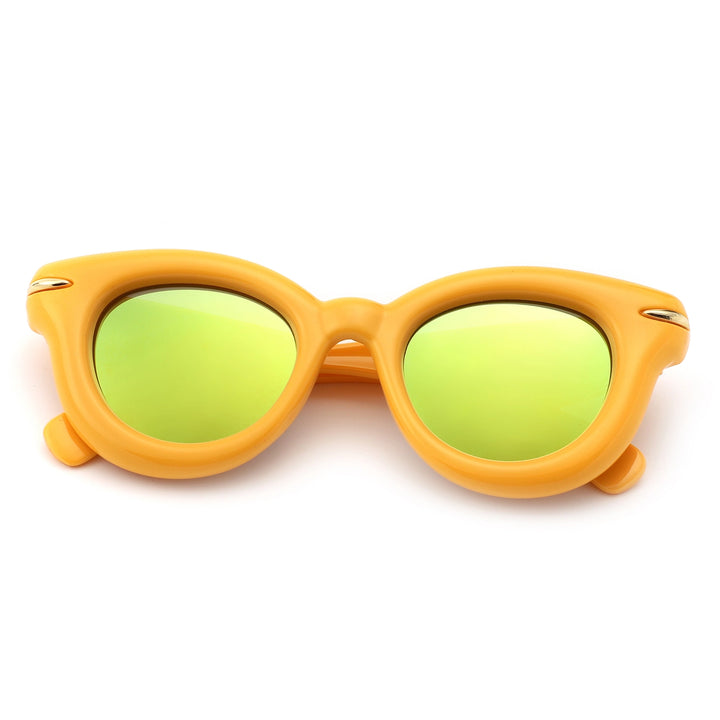 Retro Circle Sunglasses – Yellow