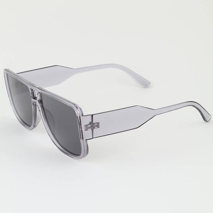 Bright Straight Aviator Block Sunglasses
