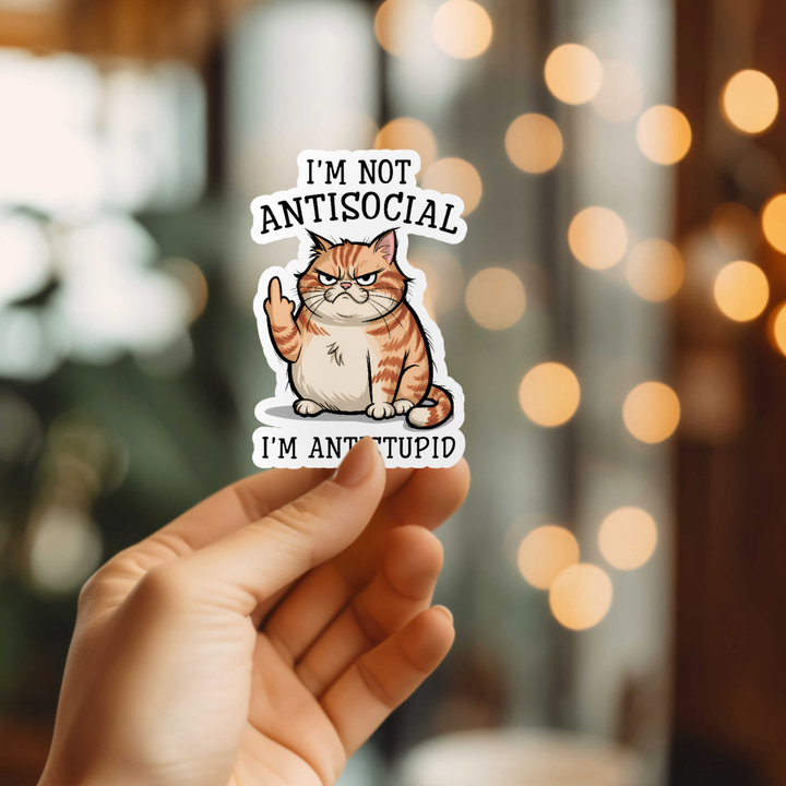 I'm Antistupid Sticker