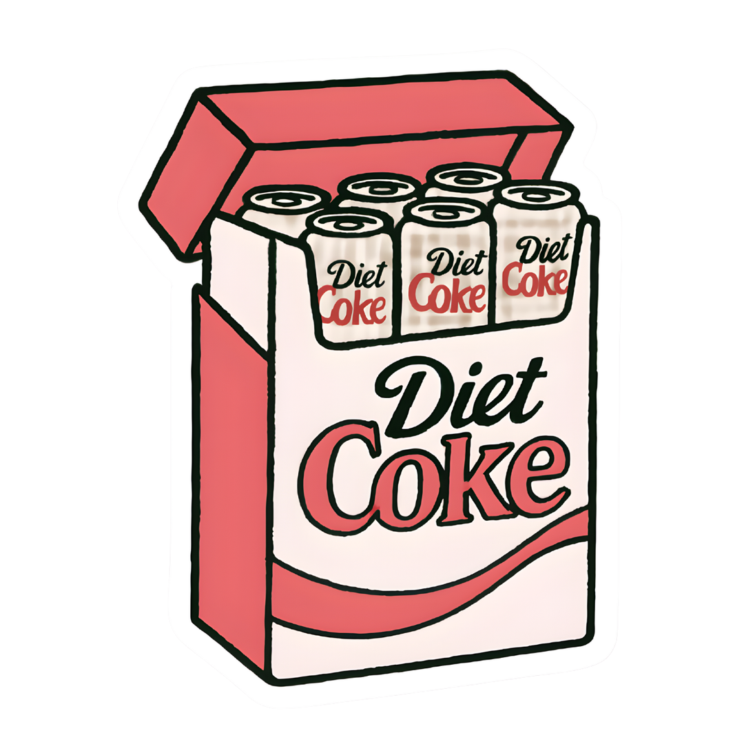 Diet Coke Fridge Pack Sticker