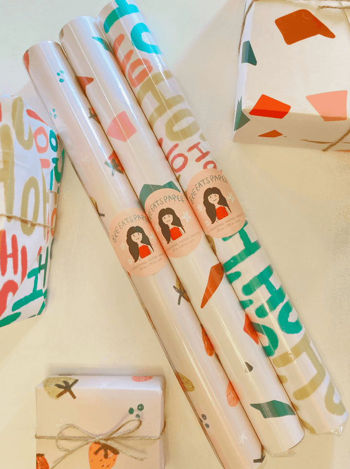 Bre Eats Paper - Mushroom Wrapping Paper - For the love, LV