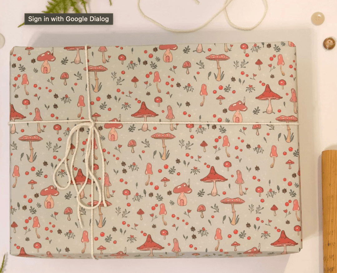 Bre Eats Paper - Mushroom Wrapping Paper - For the love, LV