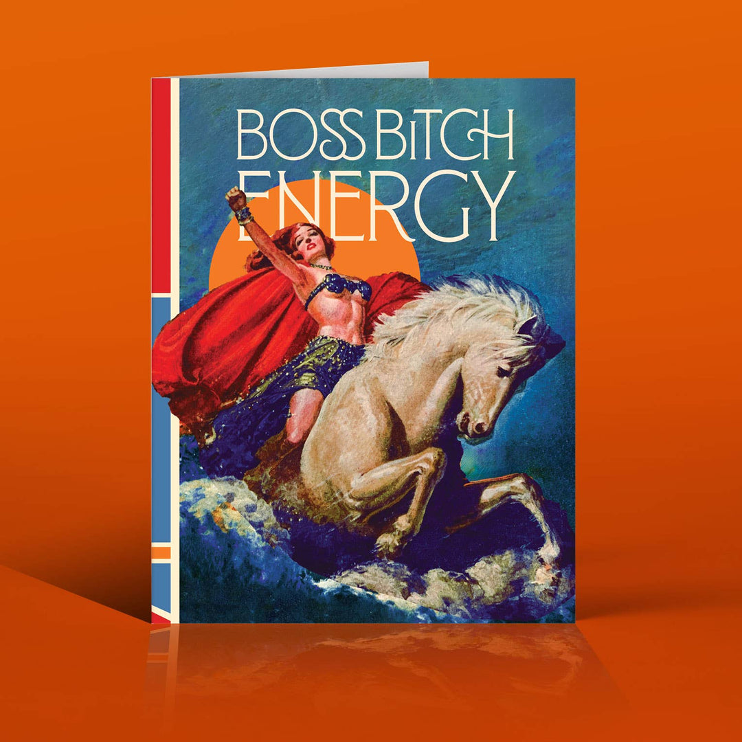 BOSS BITCH ENERGY Greeting Card