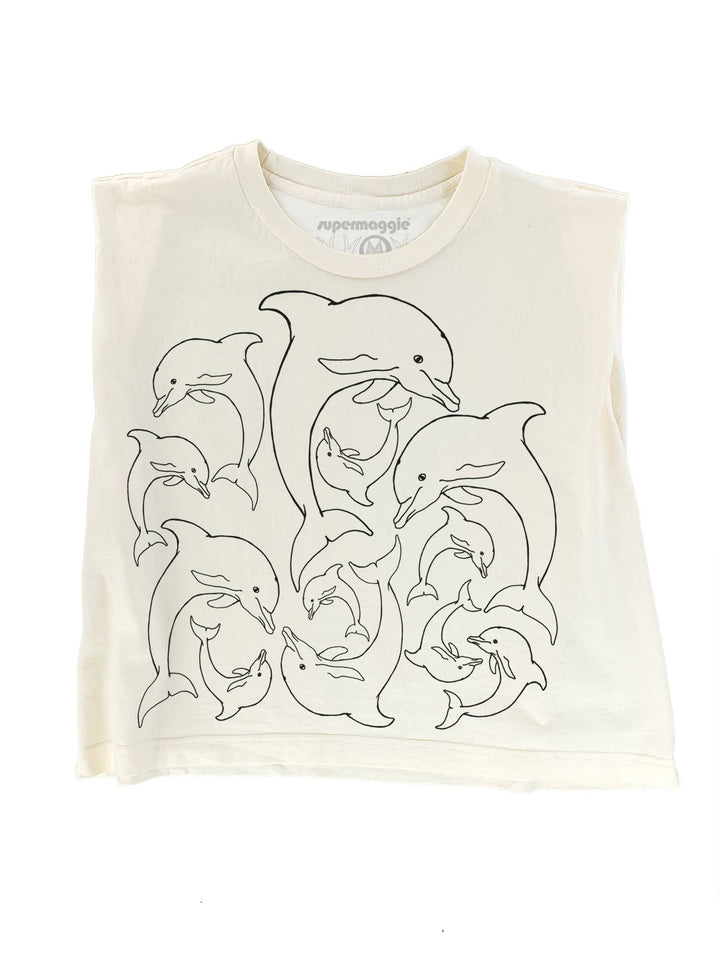 Dolphins Maisie Heavyweight Muscle Tee