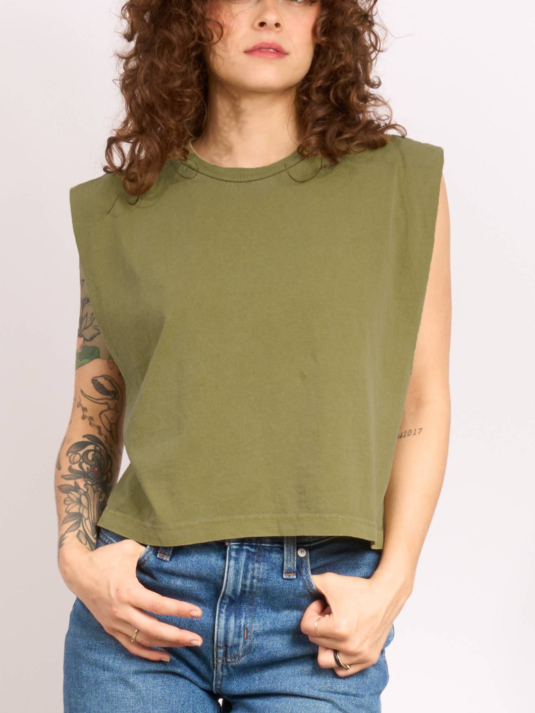 Tangle Snakes Maisie Heavyweight Muscle Tee