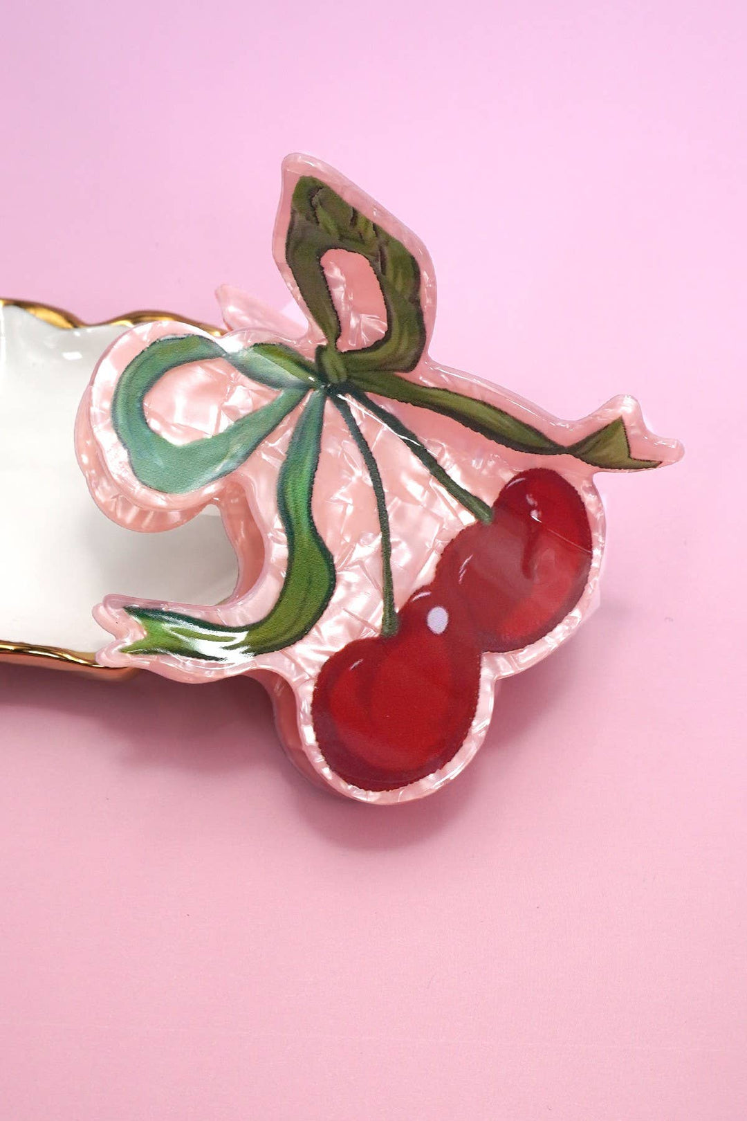 CHERRY HAIR CLAW CLIP