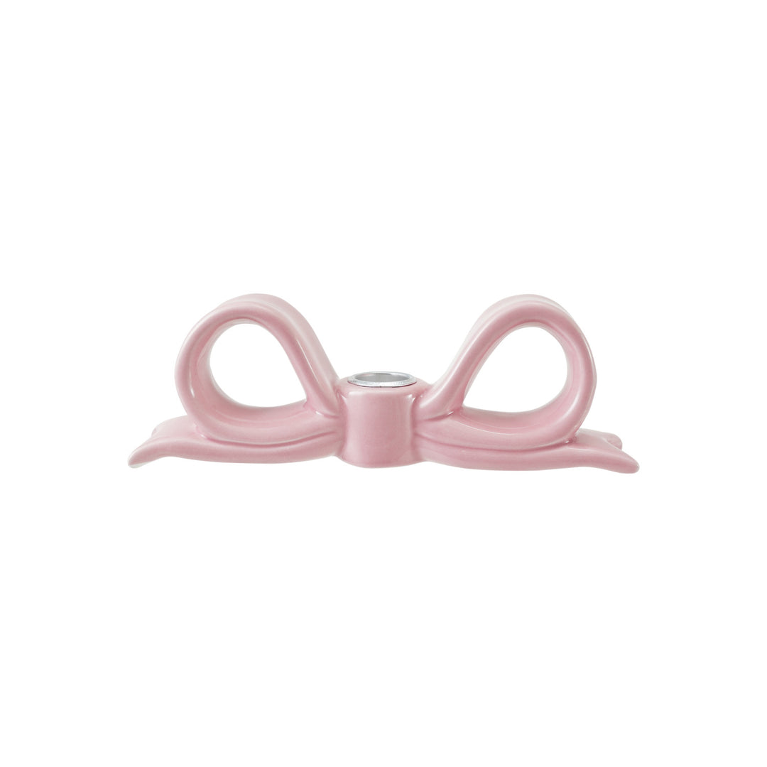 Pink Bow Candle Holder