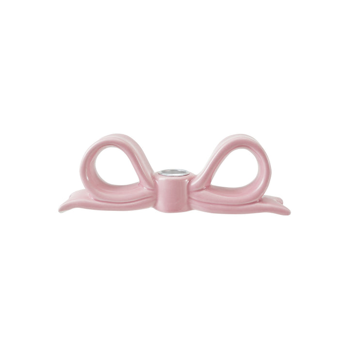Pink Bow Candle Holder