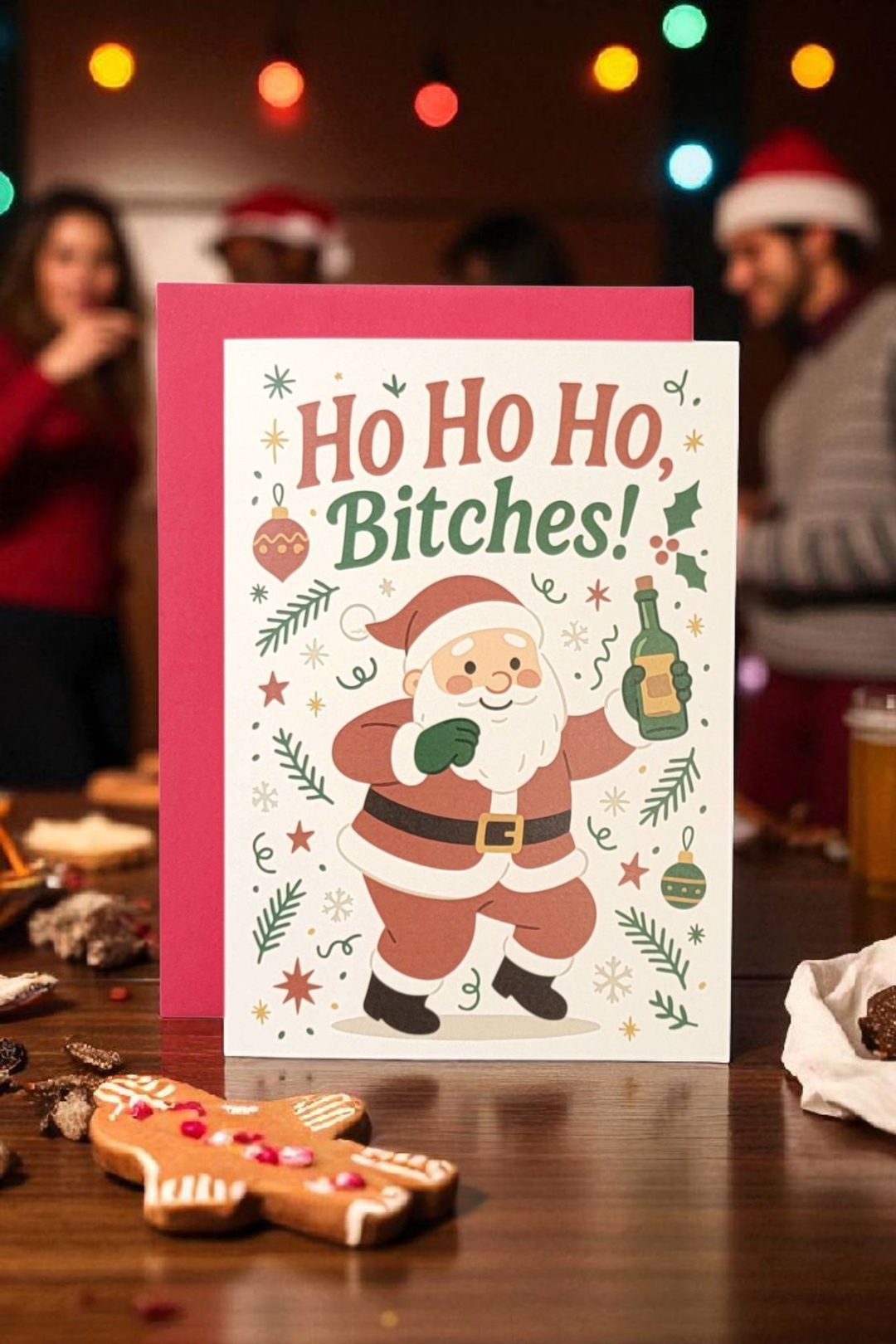 Ho Ho Ho Bitches! - Christmas Greeting Card