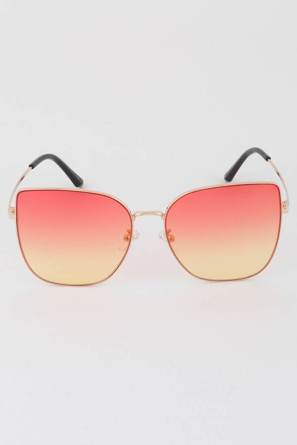 Oversized Gradient Cateye Sunglasses