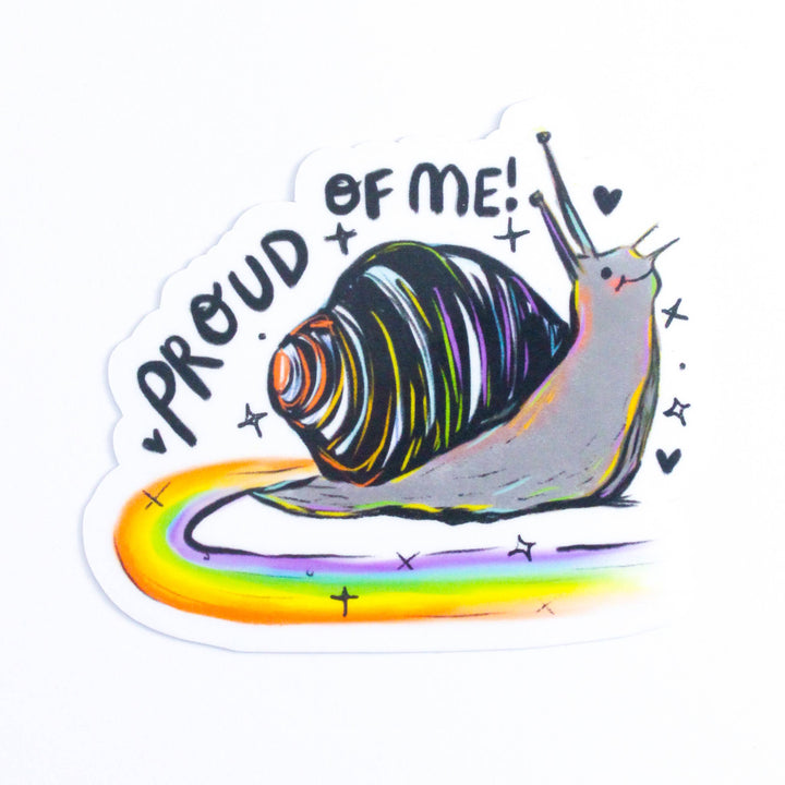 Rainbow Snail Vinyl Sticker