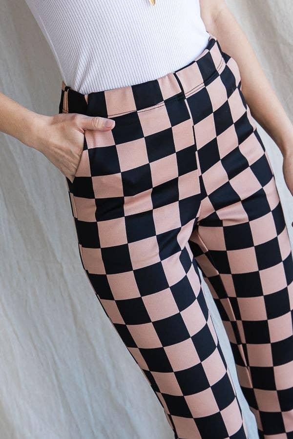 Checkered Pants - For the love, LV