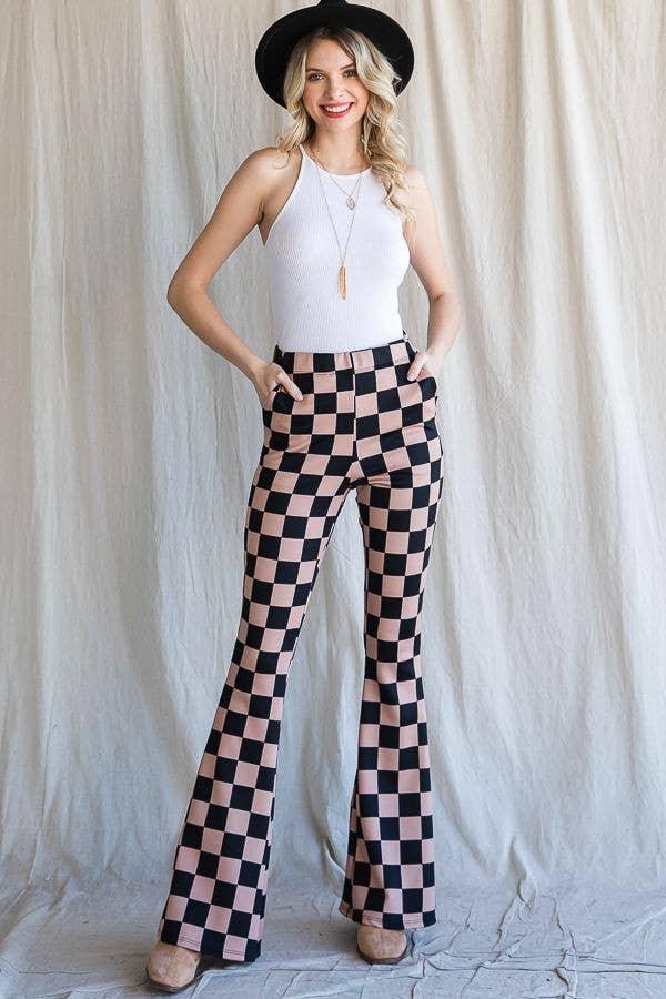 Checkered Pants - For the love, LV