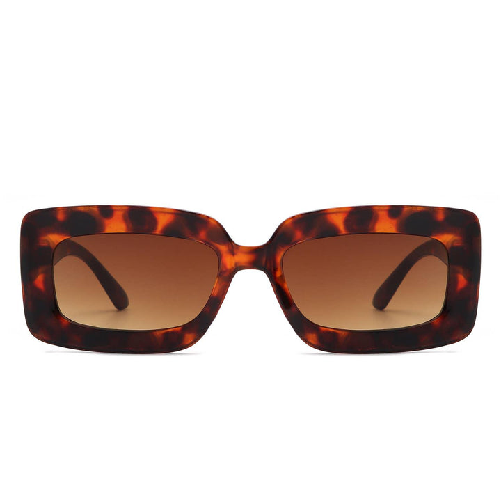 Rectangle Flat Lens Fashion Tinted Square Sunglasses - For the love, LV