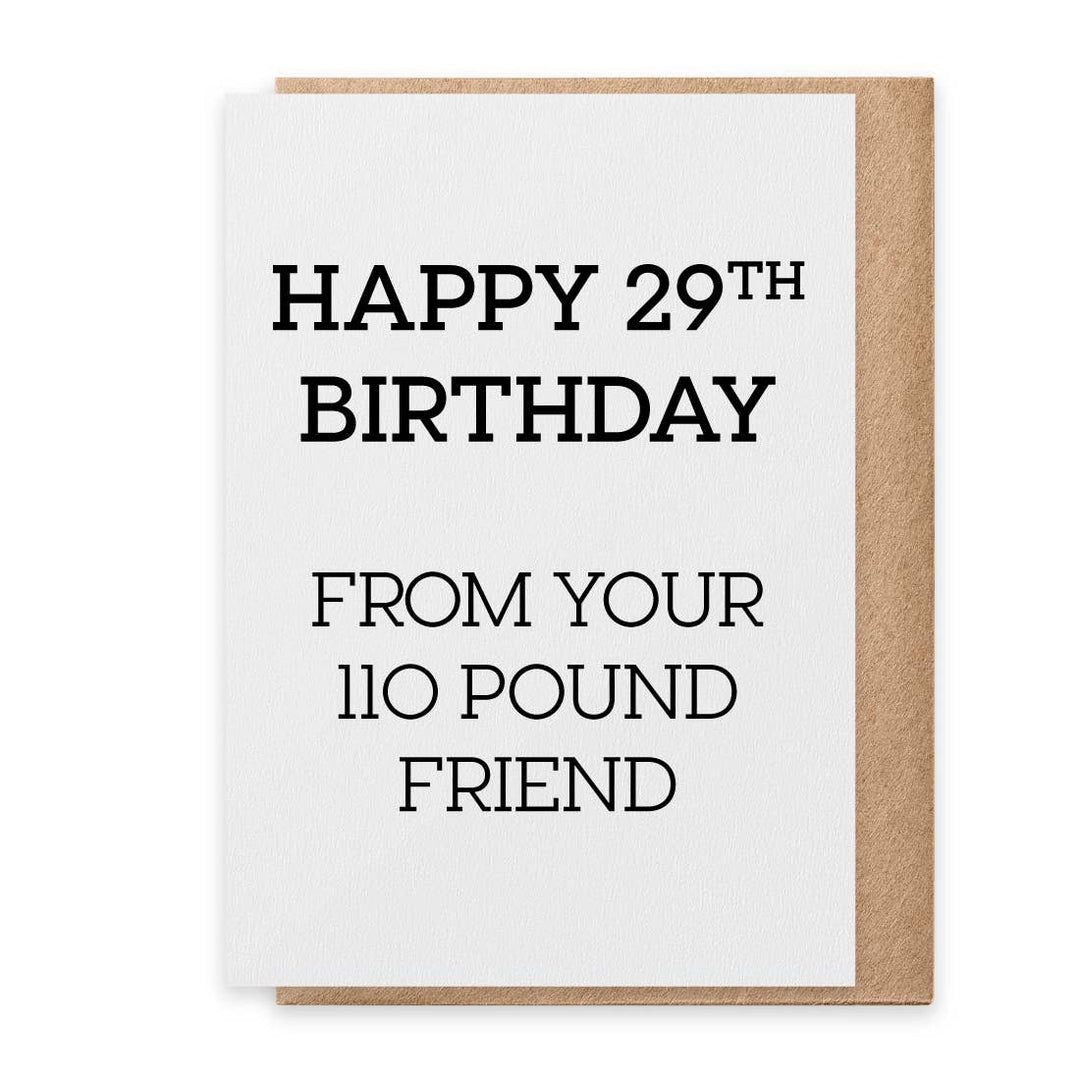 Happy 29th - Greeting Card