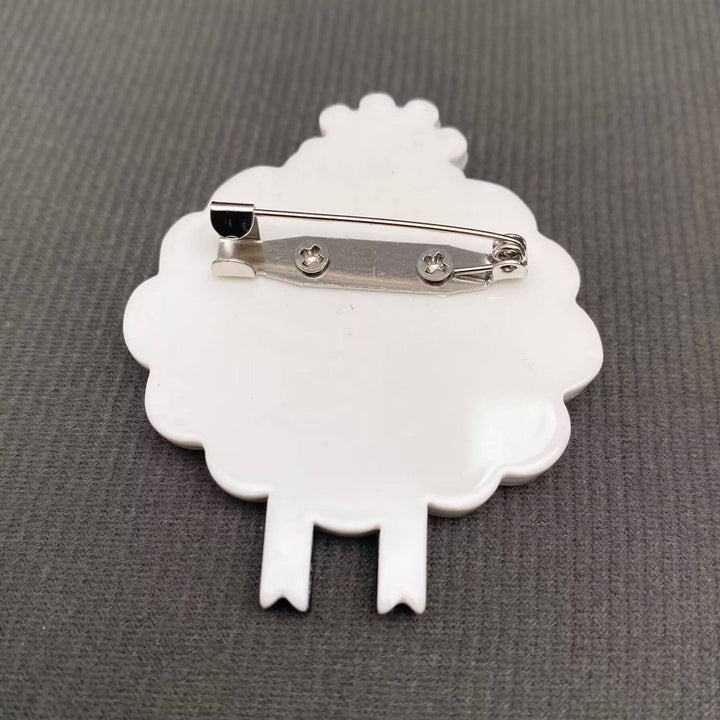 Acrylic Sheep Brooch