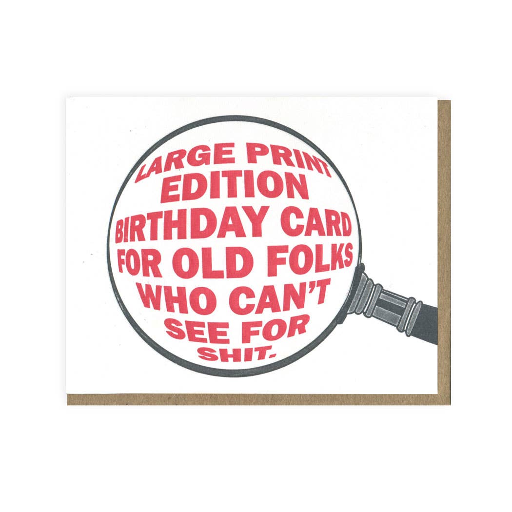 Large Print Edition Birthday