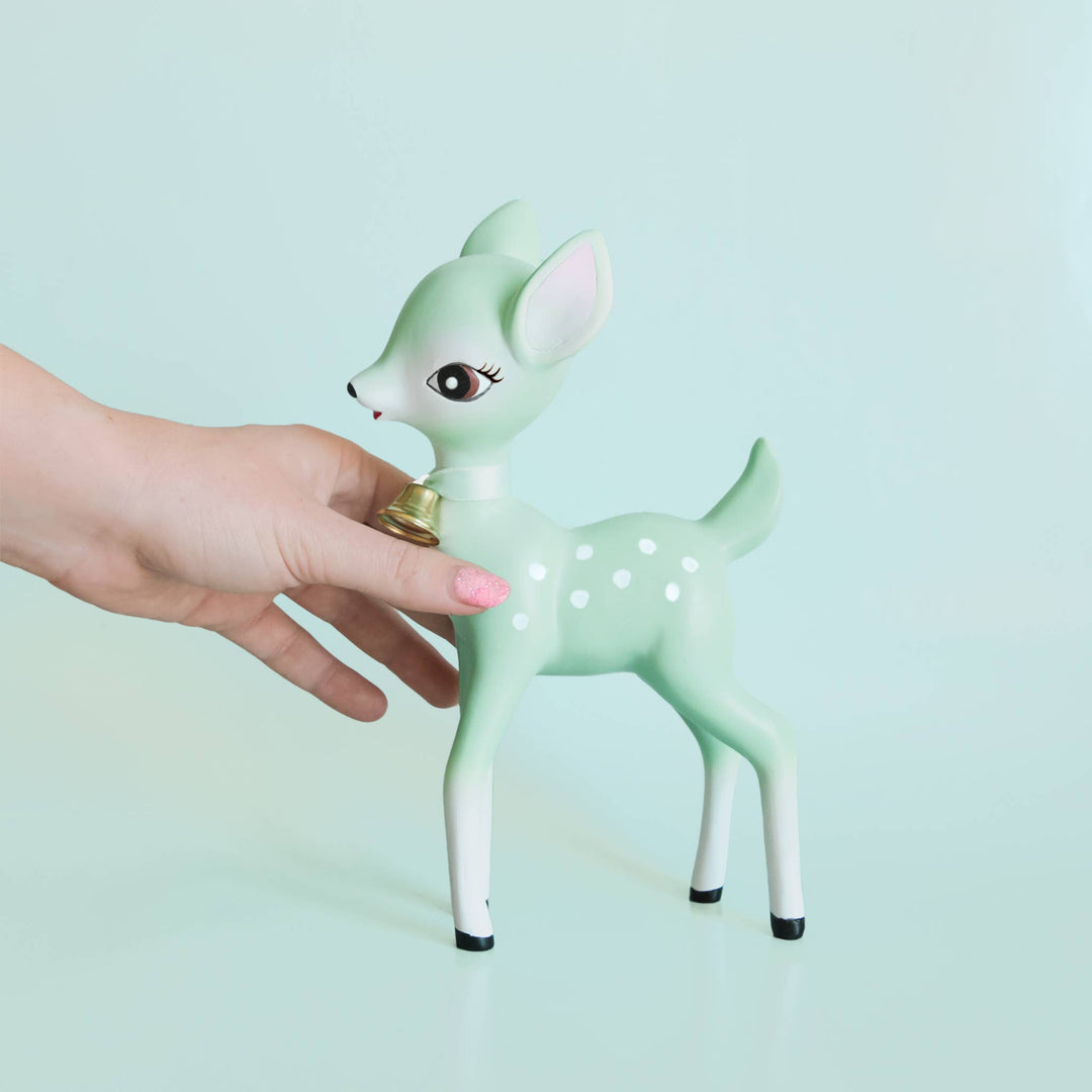 Holiday Retro Deer Figurine | Mint