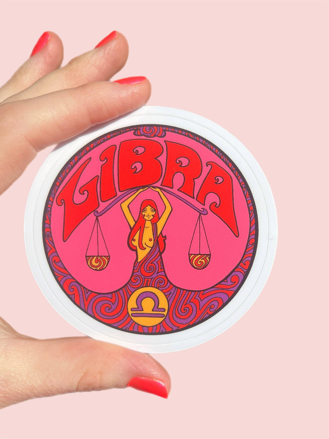 Libra Zodiac Sticker