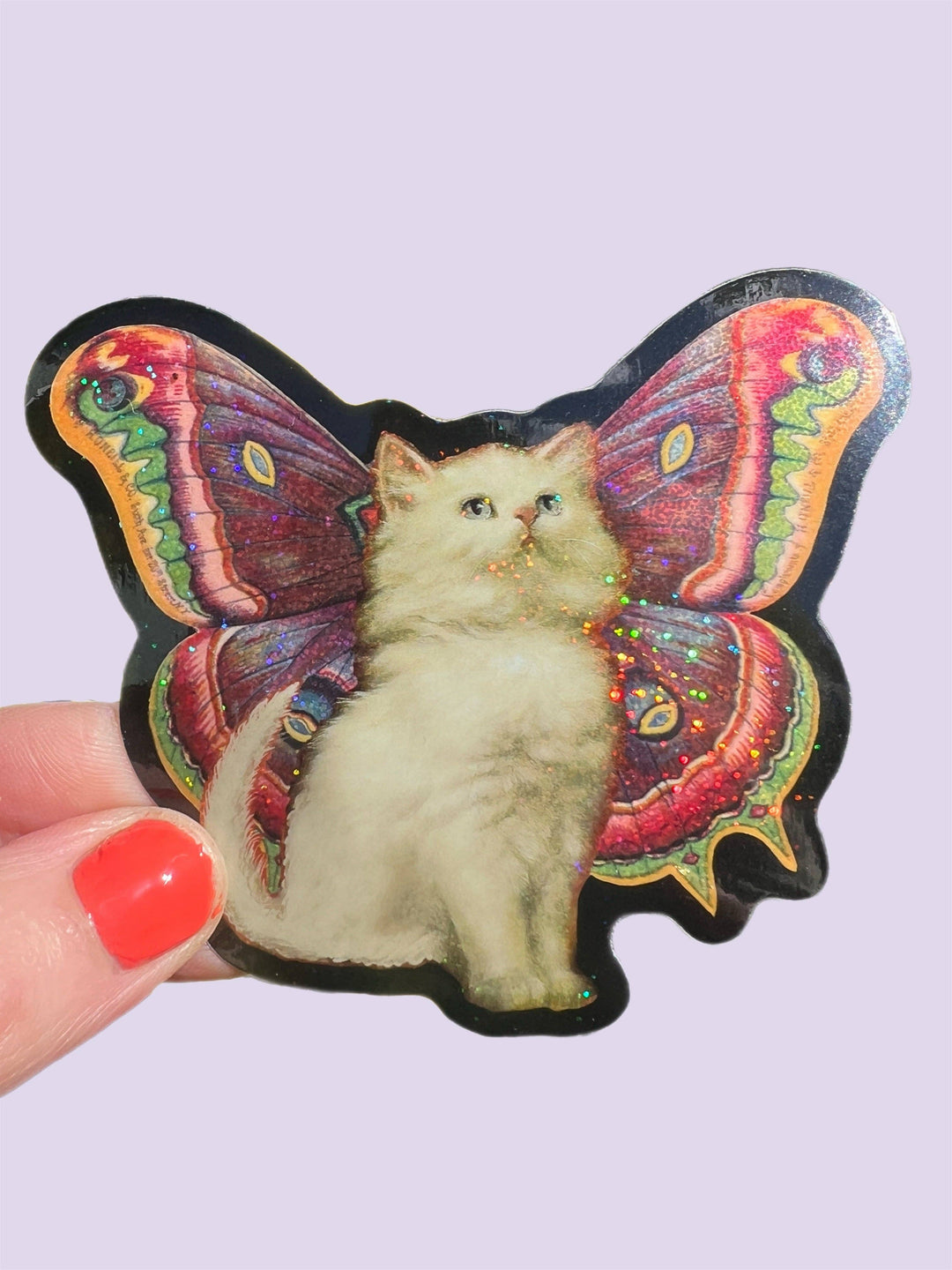 Cat Butterfly Sticker