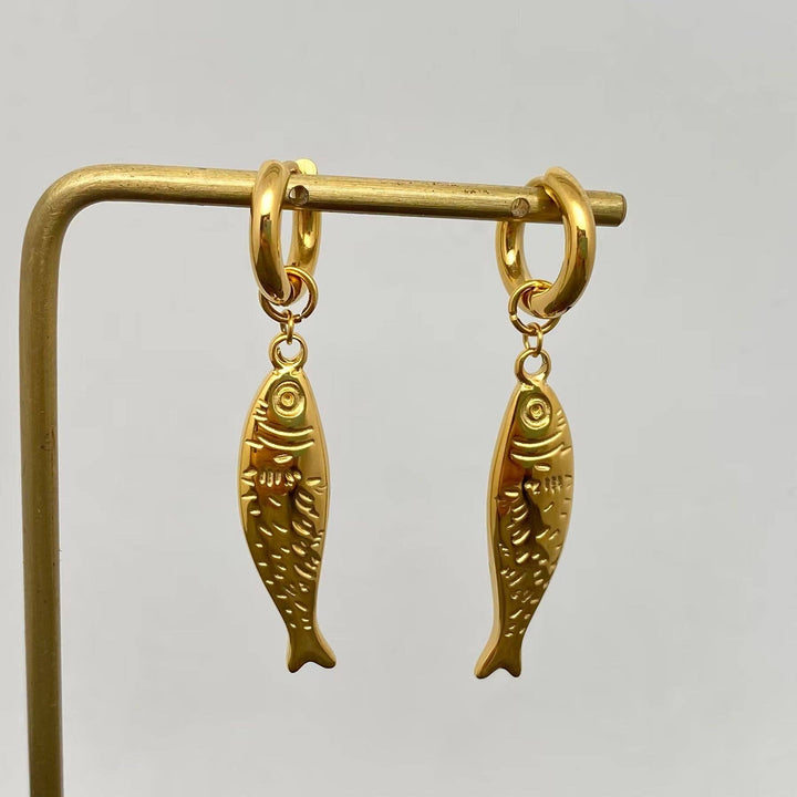 Fish Charm Earrings