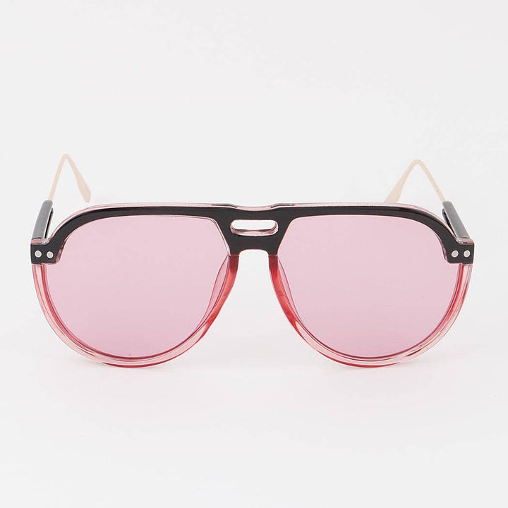 Bright Tinted Aviator Sunglasses