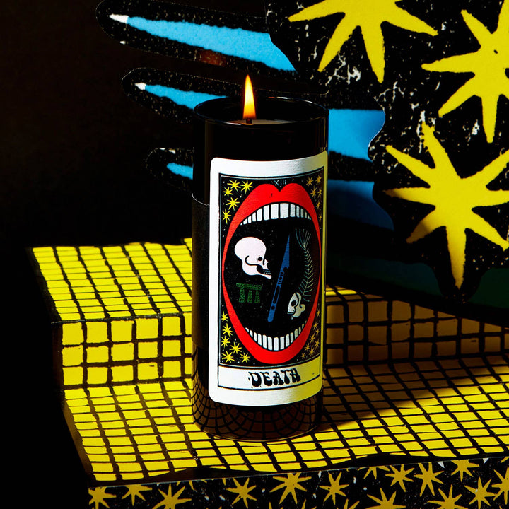 Tarot Death Candle - Tobacco & Orange