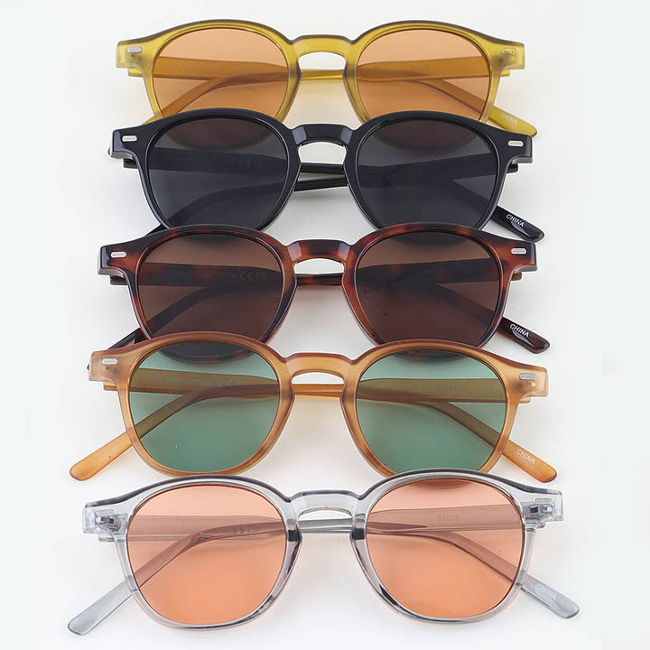 Tortoise Round Tinted Sunglasses