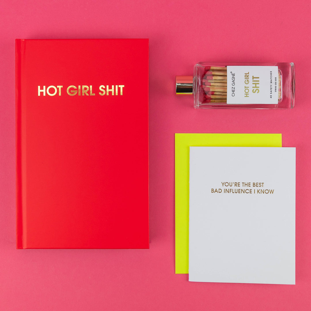 Hot Girl Shit - Fire Red Hardcover Journal