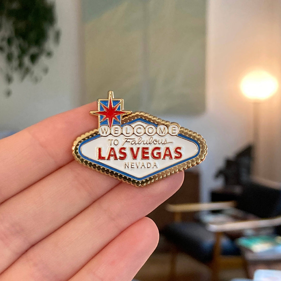 Welcome To Las Vegas Sign Enamel Pin