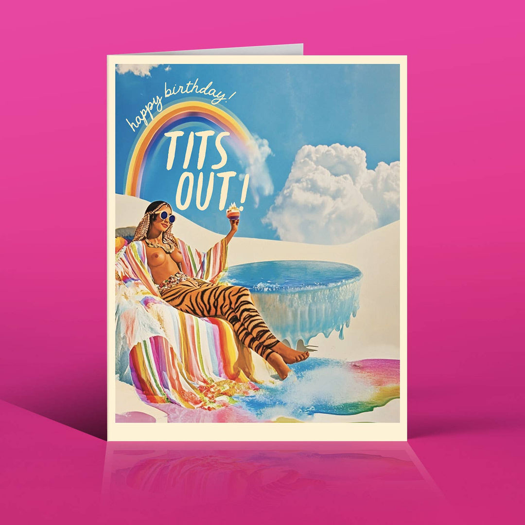 "Happy Birthday, TITS OUT!" Card