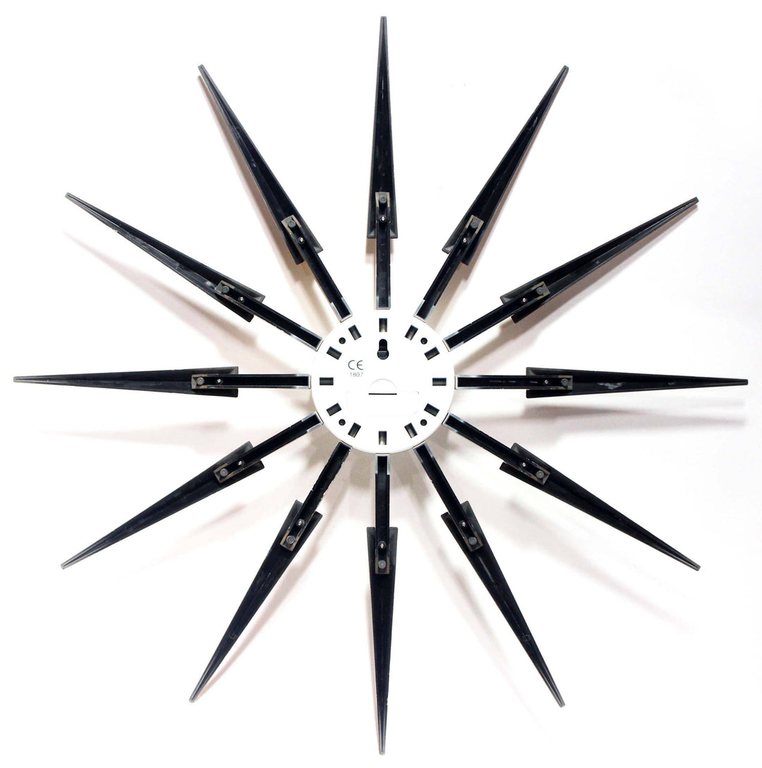Midcentury Modern Starburst Multi-Color Wall Clock