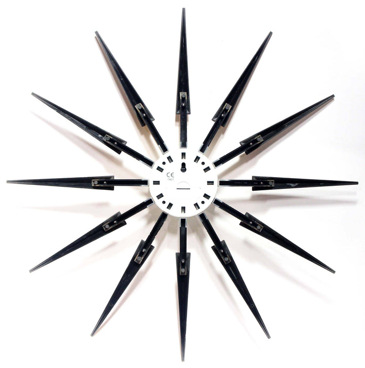 Midcentury Modern Starburst Multi-Color Wall Clock