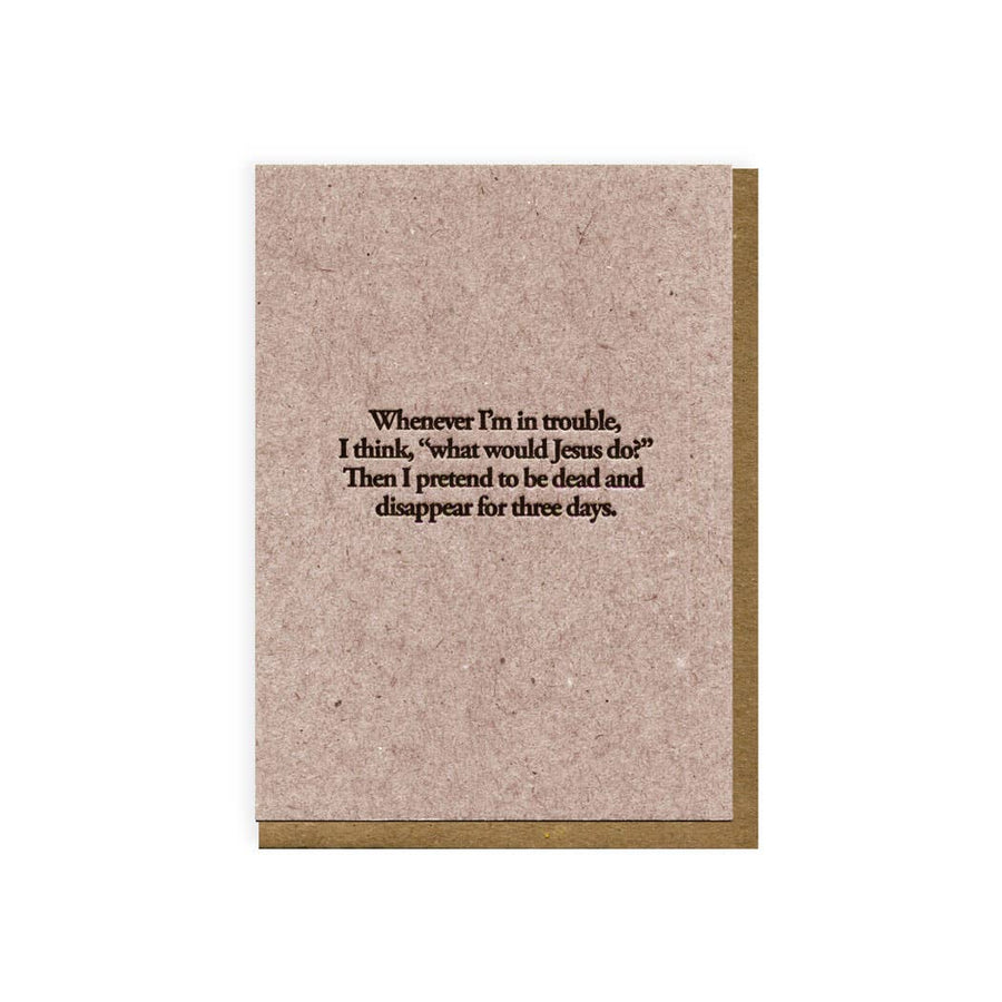 Times of Trouble Greeting Card