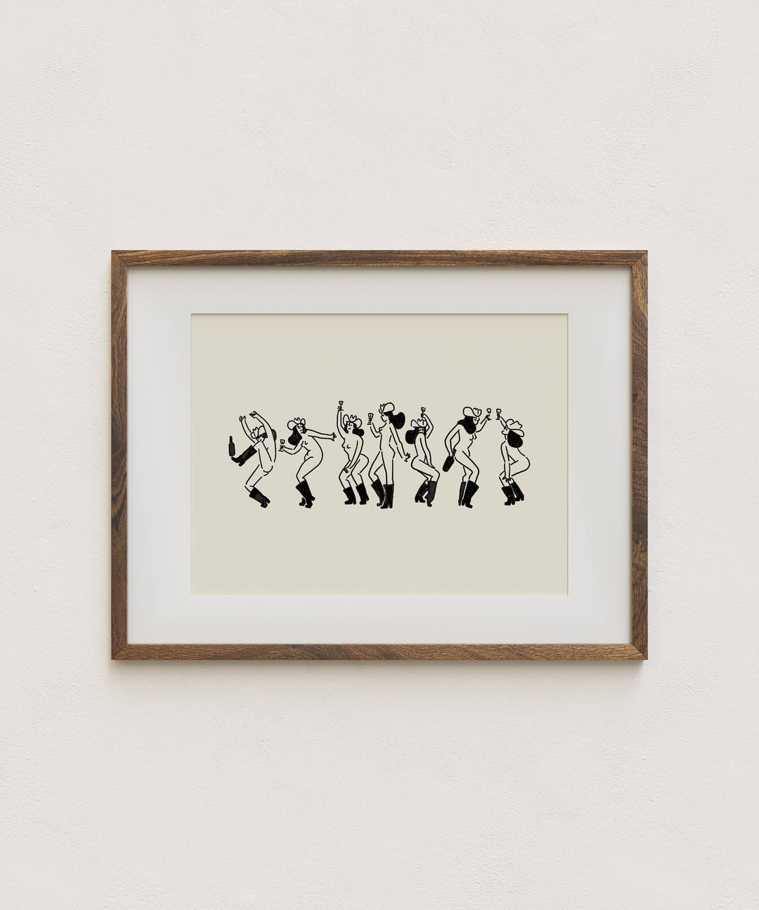 "Cowgirl Social" Art Print