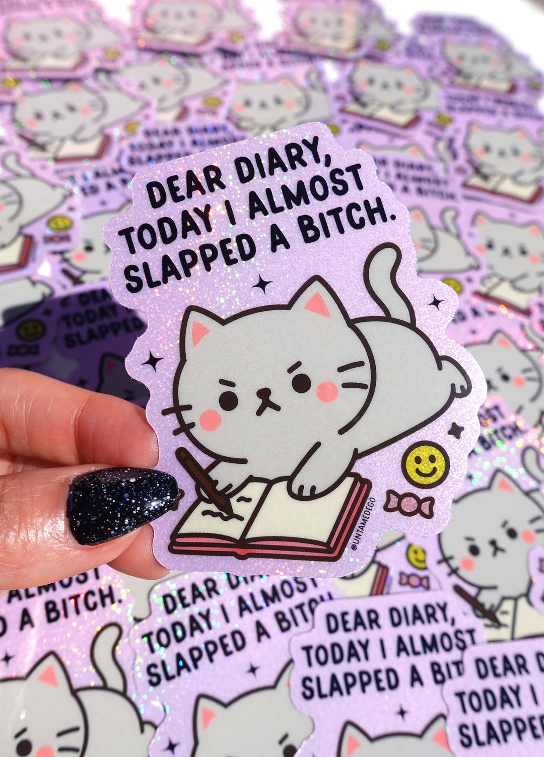 Dear Diary Cat Sticker